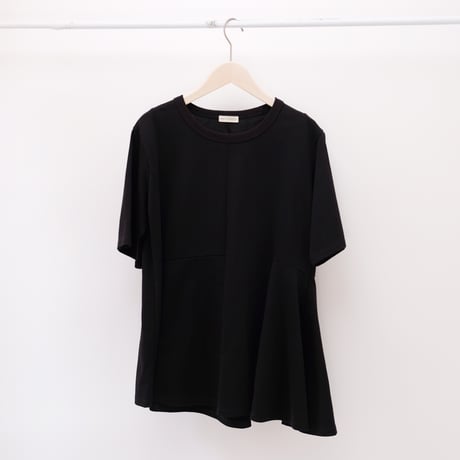 【PROTAGONISTA/プロタゴニスタ】Drape half sleeve tee<PNT-BL-10C>