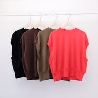 【oblada】nosleeve knit ＜ M2610KN01＞