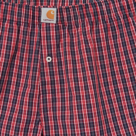 【Carhartt WIP /カーハートウィップ】COTTON BOXERS - James Check, Etna Red　I029-372