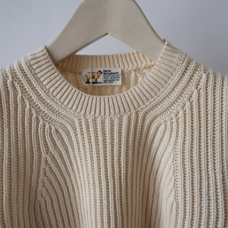 【Bed&Breakfast ベッド＆ブレイクファースト】Cotton Balloon Sweater in Off White