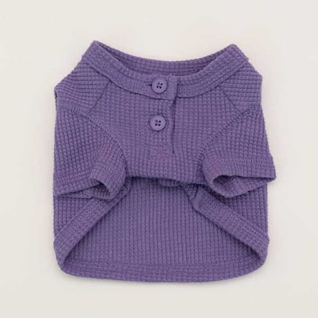 【DENTIST APPOINTMENT /デンティスト アポイントメント】Waffle Crop T-shirt /purple