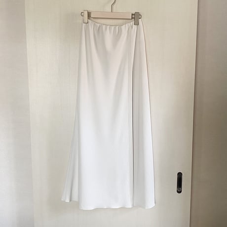 【Bed&Breakfast】Stretch Relax 2way Cloth Skirt in Off White