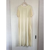 【Bed&Breakfast ベッド＆ブレイクファースト】Tumbler Finishing Satin Tee Dress in Cream