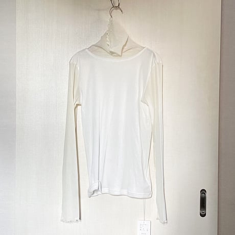 【si:m シーム】turtle neck L/S tee in white / brown / black