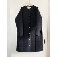 【Bed&Breakfast】Grosgrain Quilted Liner LongCoat in Black