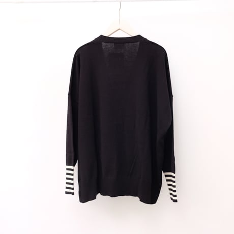 【siro de labonte シロ】 bordersleeve cardigan <R513101>