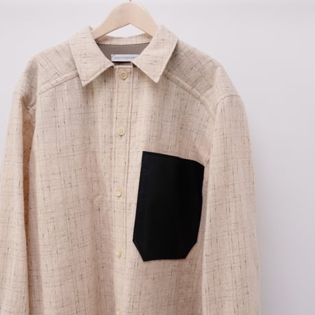 【Greed International グリードインターナショナル】KASURI Knot Slub Tweed Shirt