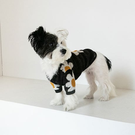 【cote a cote/コータ・コート】Daisy Cardigan(デイジーカーディガン）black