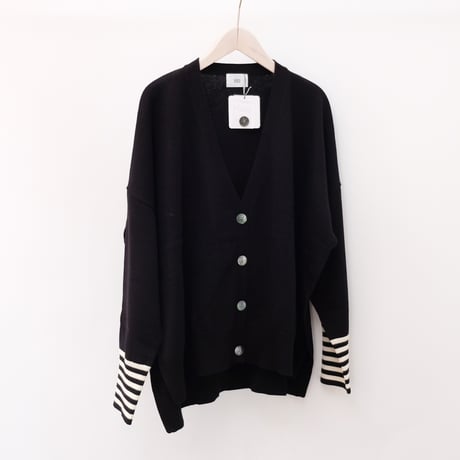 【siro de labonte シロ】 bordersleeve cardigan <R513101>
