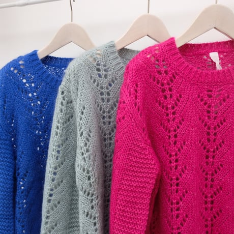 【mieyamieya ミエヤミエヤ】mohair knit  (モヘアニット）