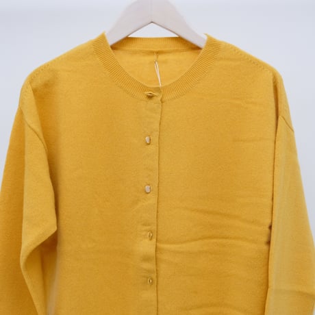 【mieyamieya ミエヤミエヤ】cashmere knit cardigan (カシミヤニットカーディガン）purple/beige/chacol/blue/yellow/black