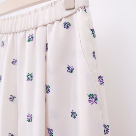 【Greed International グリードインターナショナル】Still Garden Embroidery Pants