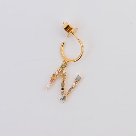 【PDPAOLA 】LETTER GOLD EARRINGS  (レターイヤリング）