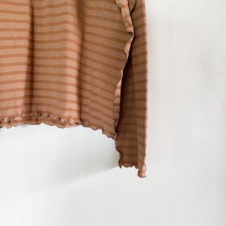 【Bed&Breakfast ベッド＆ブレイクファースト】Rencil Stripe Big Top in Brown Mix