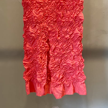 【Greed International グリードインターナショナル】 Plum blossom Shirring embroidery Skirt in Pink