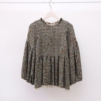 【Greed International グリードインターナショナル】KASURI Classic Tweed Puff Blouse in Other