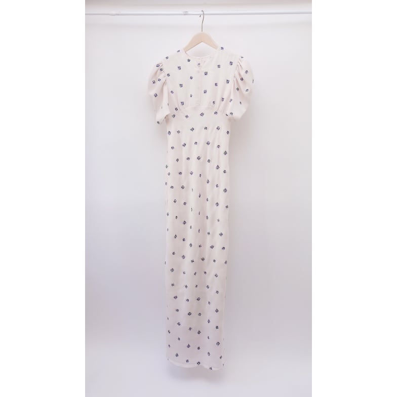 グリードインターナショナル Shiiring Embroidery ドレス Greed International [Greed]Shirring