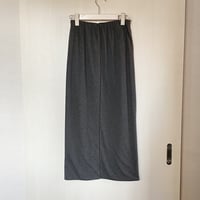 【Bed&Breakfast】Yak Cotton Jersey Reversible Skirt in Gray