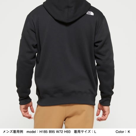 【The North Face】Square Logo  FullZip  (スクエアロゴフルジップ）K(black) NT62038　(メンズ）