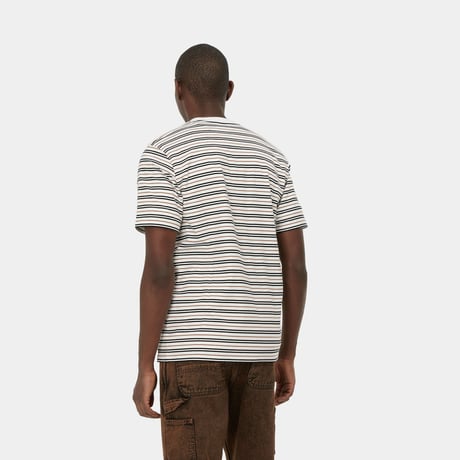 【Carhartt WIP /カーハートウィップ】S/S AKRON T-SHIRT - Akron Stripe, Wax