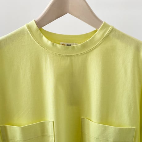 【quan別注】【Bed&Breakfast】Premium Cotton Tshirt in Lemon yellow/Olive