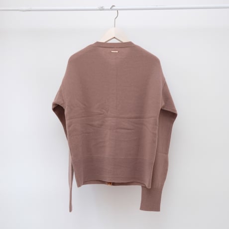 【mieyamieya ミエヤミエヤ】cashmere knit cardigan (カシミヤニットカーディガン）purple/beige/chacol/blue/yellow/black