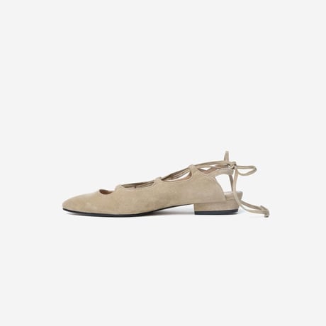 【Bed&BREAKFAST ベッド＆ブレイクファースト】LACEUP SANDALS-beige