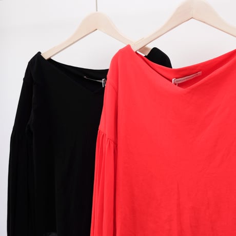 【Greed International グリードインターナショナル】Cosmorama High Gauge V-Neck Top