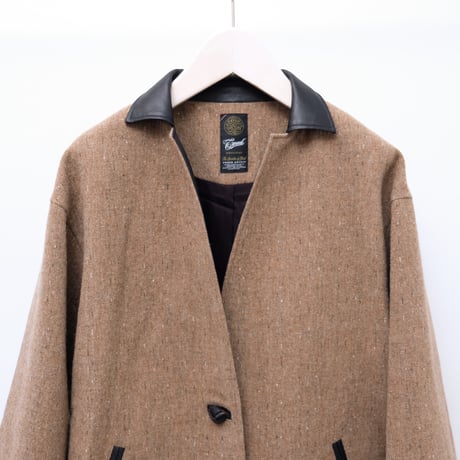 【Greed International グリードインターナショナル】KASURI Knot Slub Tweed Coat