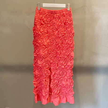【Greed International グリードインターナショナル】 Plum blossom Shirring embroidery Skirt in Pink