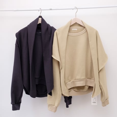 【PROTAGONISTA/プロタゴニスタ】sweat with scarf <PNT-CT-121>