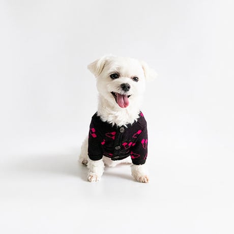 【cote a cote/コータ・コート】Cherry Cardigan (チェリーカーディガン）(black)