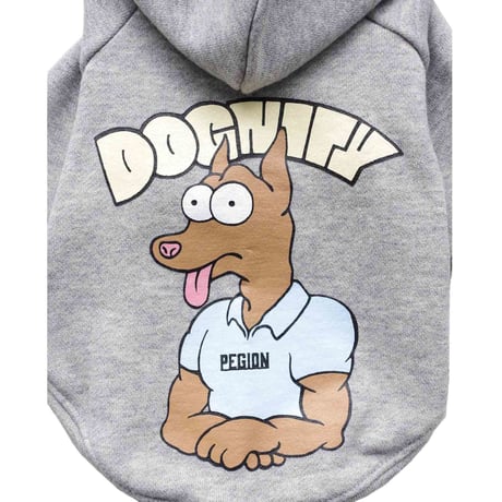 【PEGION/ペギオン】DOGNITY DOG PARKA/ドッグニティードッグパーカーgrey/beige
