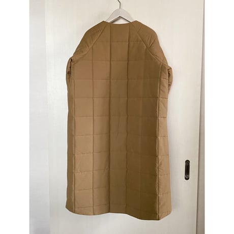【Bed&Breakfast】Grosgrain Quilted Liner LongCoat in Brown