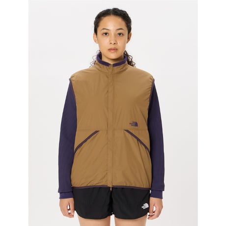 【The North Face】Free Run Reversible Vest (フリーランリバーシブルベスト（ユニセックス））ブロンクスブラウン×エターナルパープル(BE) NL72490