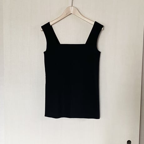 【Bed&Breakfast ベッド＆ブレイクファースト】Stretch Fit Base Square Top in Black