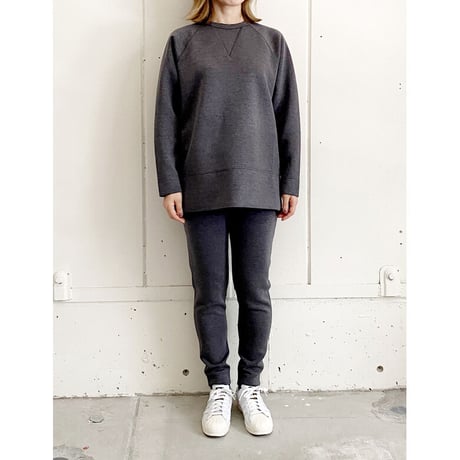 【Bed&Breakfast】　【quan別注】double air sweat (ダブルエアースウェット）BLACKMIX