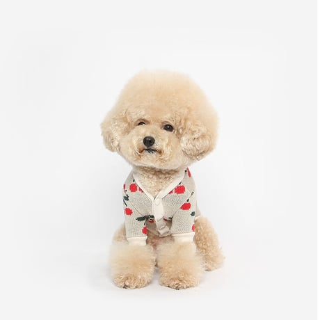 【TUSTUS】cherry cardigan