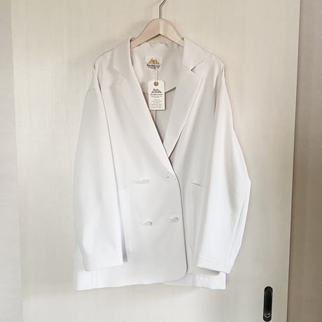 【Bed&Breakfast】Stretch Relax 2way Cloth Jacket in Off White