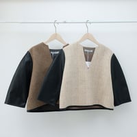 【Greed International グリードインターナショナル】KASURI Knot Slub Tweed Blouse