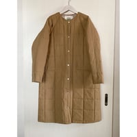 【Bed&Breakfast】Grosgrain Quilted Liner LongCoat in Brown