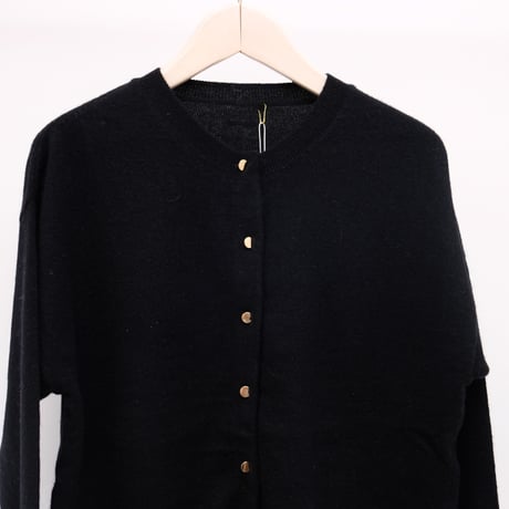 【mieyamieya ミエヤミエヤ】cashmere knit cardigan (カシミヤニットカーディガン）purple/beige/chacol/blue/yellow/black