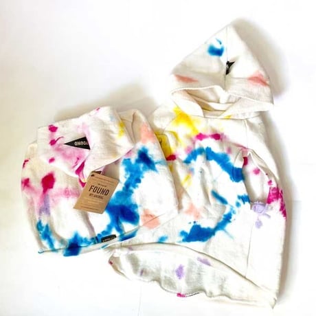 【Found My Animal /ファウンドマイアニマル】Hood Sweat   (フードスウェット）Light Prismatic
