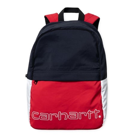 【Carhartt WIP /カーハートウィップ】Terrace Backpack  (テラスバックパック）I026-188 Cardinal/DarkNavy/White