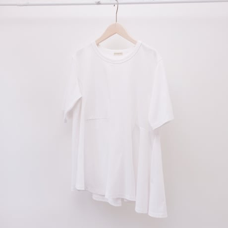 【PROTAGONISTA/プロタゴニスタ】Drape half sleeve tee<PNT-BL-10C>