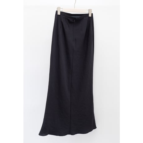 【Bed&Breakfast ベッド＆ブレイクファースト】 Textured Satin Biass Skirt