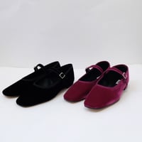 【oblada】ベロア　MARY JANE SHOES＜ F2410IT03＞