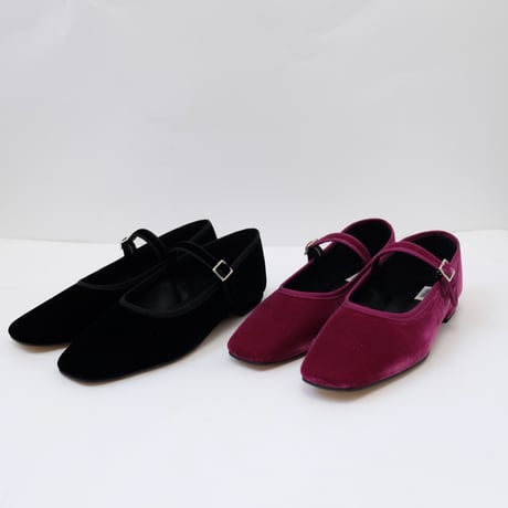 【oblada】ベロア　MARY JANE SHOES＜ F2410IT03＞