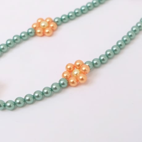 【Bijou R.I/ビジューアールアイ】Six Daisy Necklace