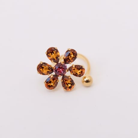 【Bijou R.I/ビジューアールアイ】Crystal Daisy Ring